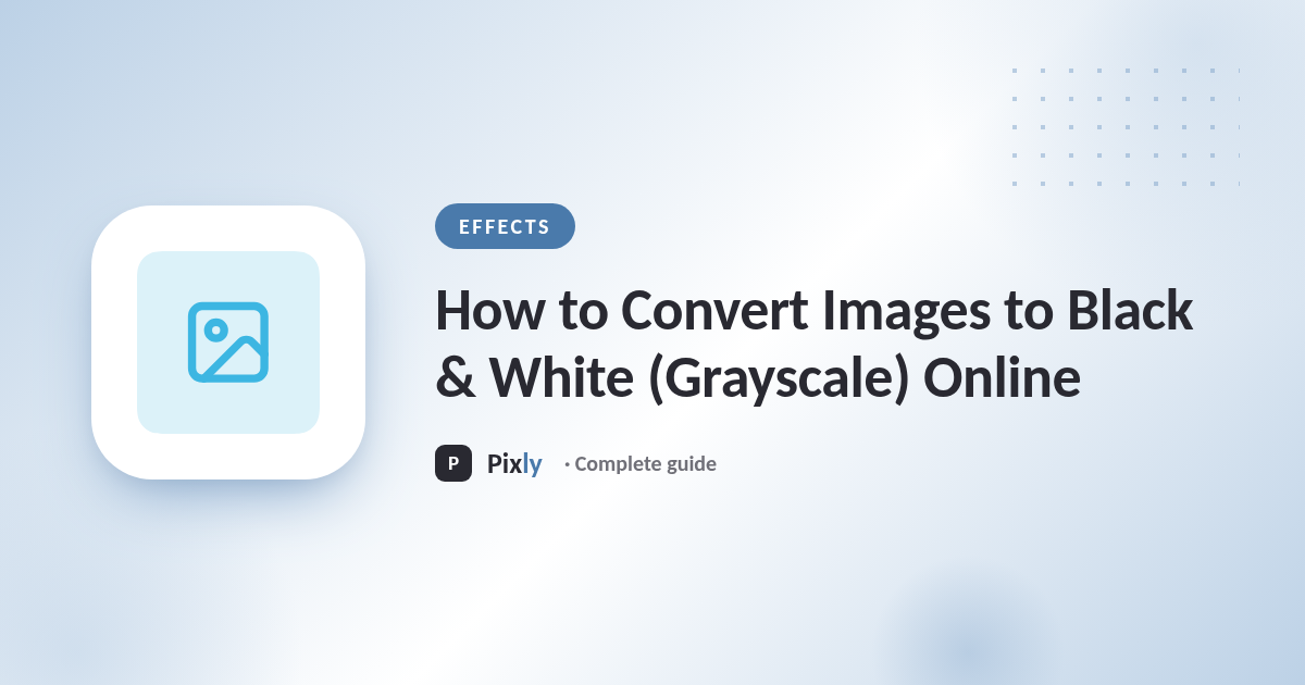 How to Convert Images to Black & White (Grayscale) Online