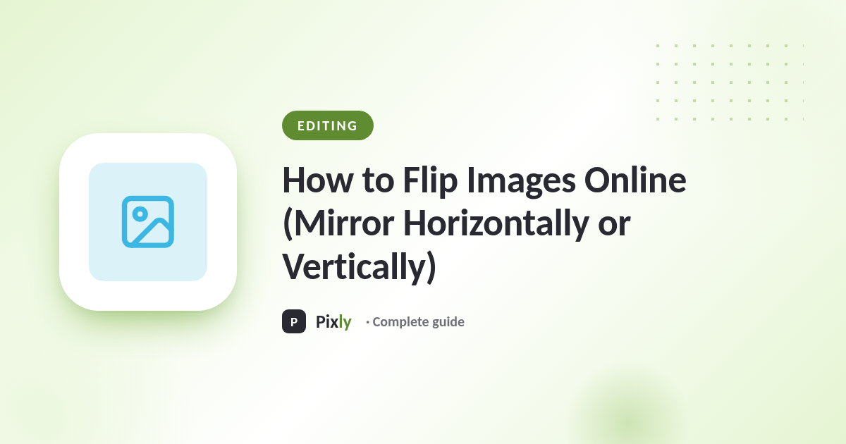 How to Flip Images Online (Mirror Horizontally or Vertically)