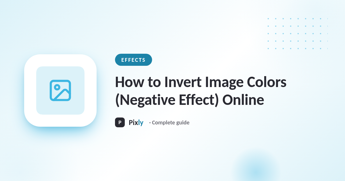 How to Invert Image Colors (Negative Effect) Online