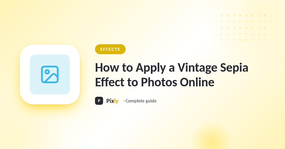 How to Apply a Vintage Sepia Effect to Photos Online